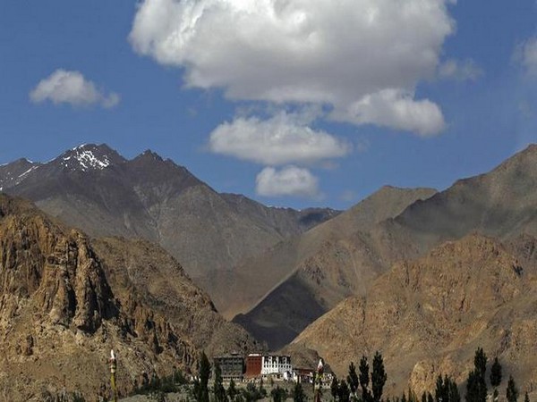 A veiw of  Phyang monastery in Leh. 