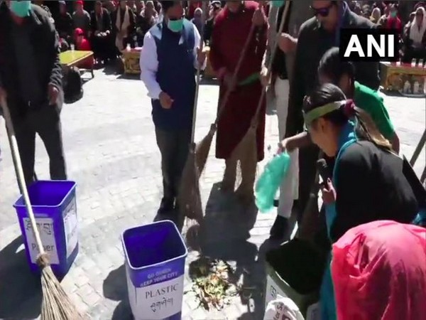 A mass cleanliness drive and awareness programme was organised in Leh.
