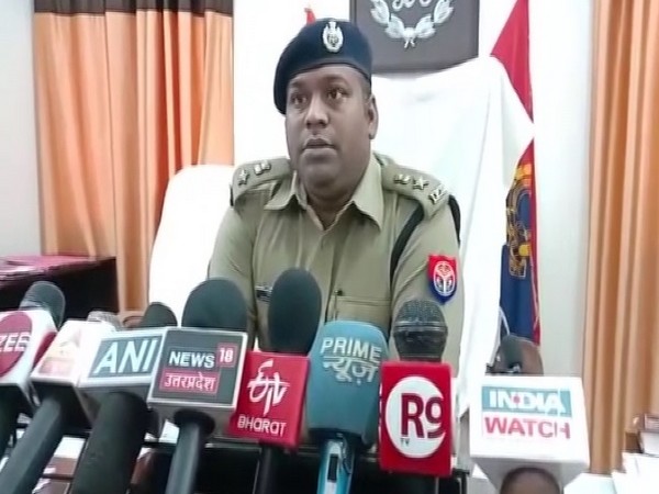 SP Lakhimpur Kheri, Satyendra Singh speaking to media on Friday. 