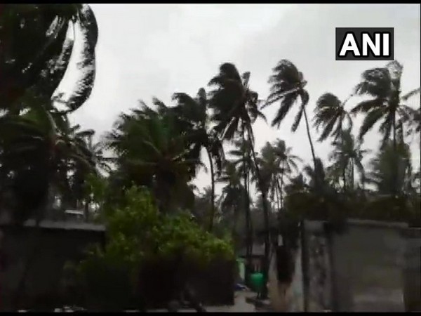 Kalpeni Island in Lakshadweep gets heavy rains and gusty winds on Thursday. Photo/ANI
