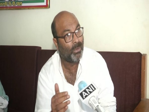 Ajay Kumar Lallu, president of the Uttar Pradesh Congress Committee (UPCC) while speaking to ANI. (Photo/ANI)