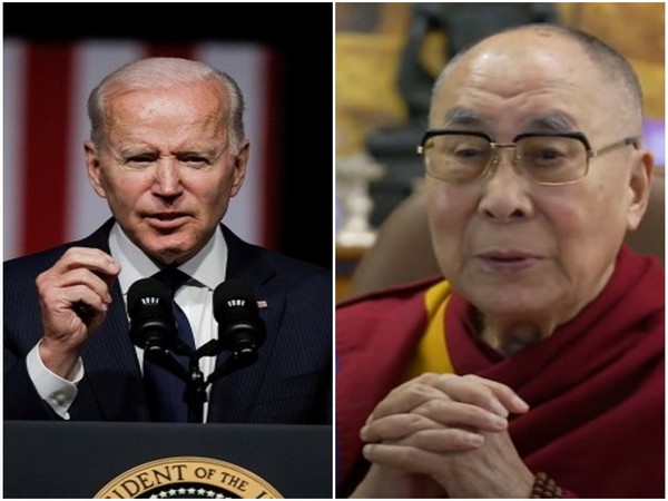 US President Joe Biden and Tibetan spiritual leader Dalai Lama