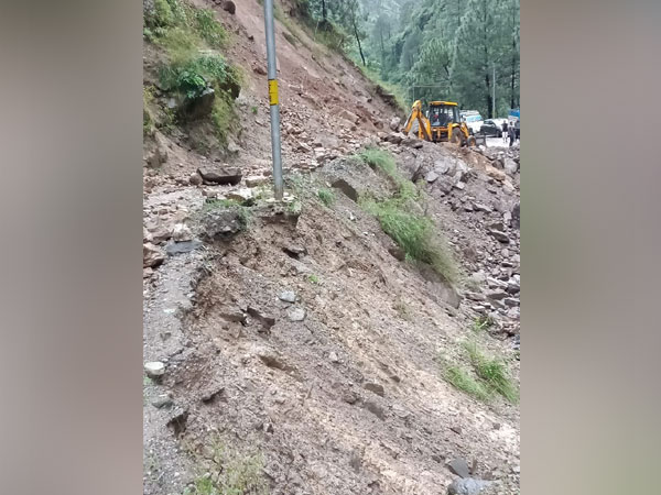 Visuals of landslide at Shojha in Kullu district, Himachal Pradesh