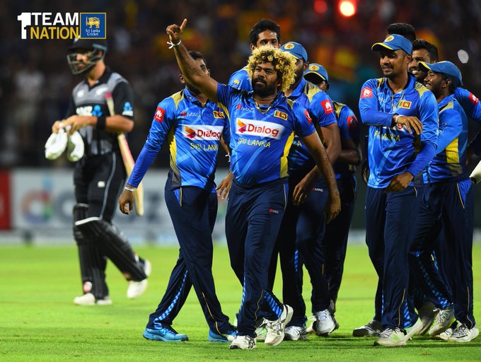 Lasith Malinga was named man of the match for his exceptional performance. (Photo/Sri Lanka Cricket Twitter)