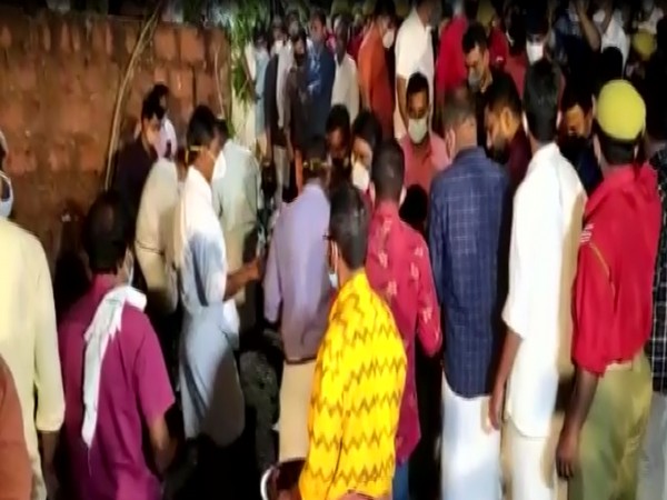 Visual from the cremation (Photo/ANI) 