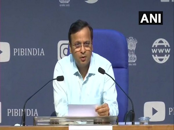 Joint Secretary, Health and Family Welfare, Lav Agarwal speaking at a press conference in New Delhi on Wednesday.