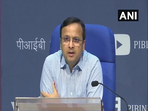 Lav Agarwal, Joint Secretary, Union Health and Family Welfare Ministry, during a press briefing in New Delhi on Friday. Photo/ANI