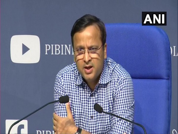 Joint Secretary, Health and Family Welfare, Lav Agarwal speaking at a press conference in New Delhi on Friday. Photo/ANI
