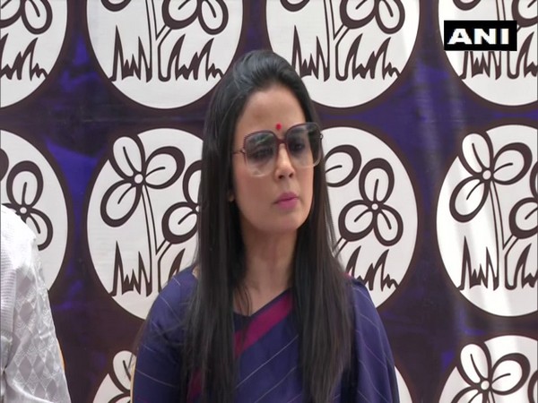 TMC lawmaker Mahua Moitra addressing a press conference in New Delhi on Monday. Photo/ANI