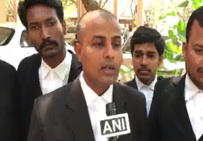 AIADMK lawyer Ramachandran speaking to ANI in Coimbatore (Photo/ANI)