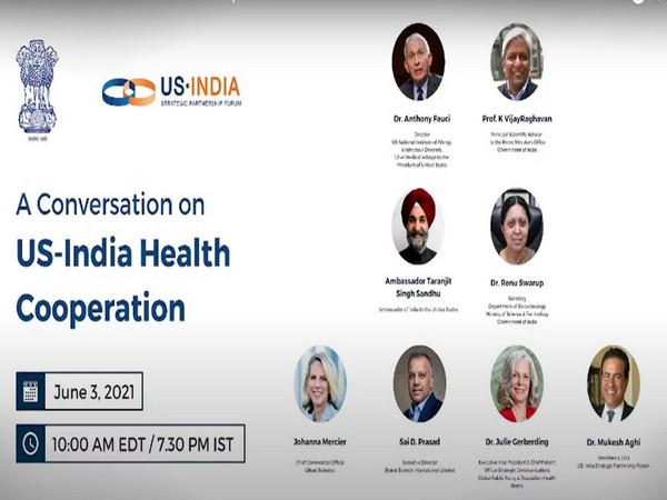 US-India Strategic Partnership Forum (USISPF) - 'A conversation on US-India Health Cooperation'