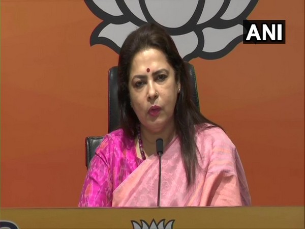 Union Minister Meenakshi Lekhi addressing a press conference on Thursday. (Photo/ANI)