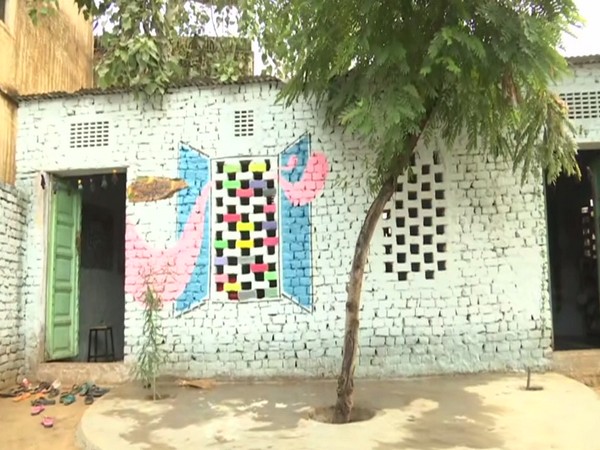 Library in Jaipur's Bassi village. (Photo/ANI)