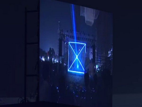 Delhi government organised community laser show 