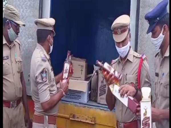 The police seized 342 bottles worth Rs 1.5 lakh. (Photo: ANI)