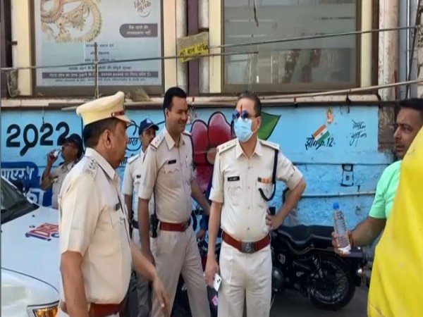 Police arrangements in Indore (Photo/ANI)  