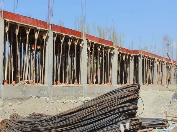 Visuals from the construction site of the Composite Old Age Home (Photo/ANI)