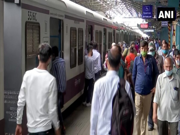 Local train services resume in Mumbai from today for fully vaccinated passengers. (Photo/ANI)