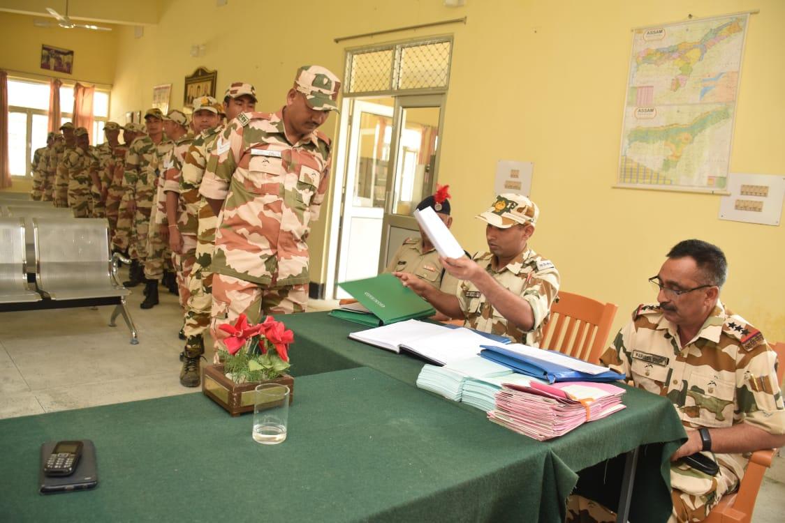 Visual of personnel casting their vote in Lohitpur, Arunachal Pradesh, on Friday.