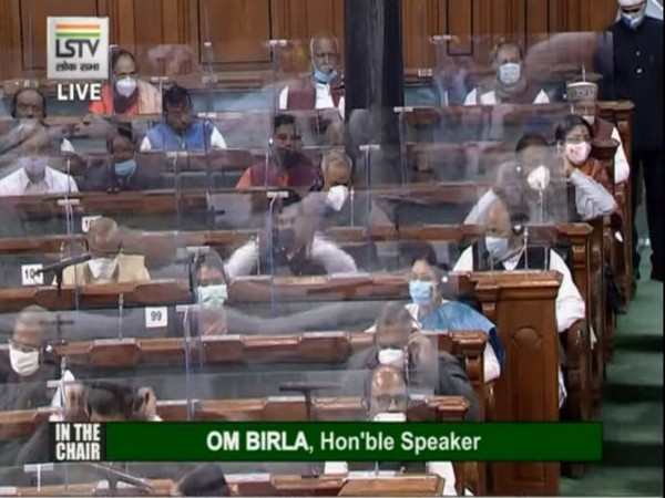 A visual from Lok Sabha.
