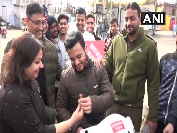 Visual from the road safety awareness drive in Udhampur. 