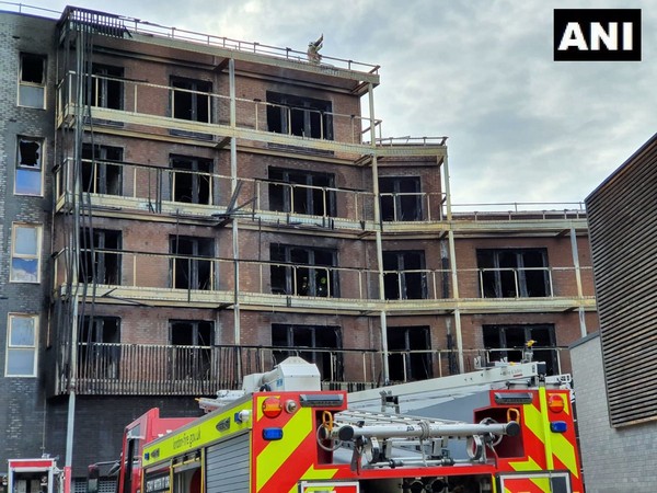 Visual from fire site in East London.