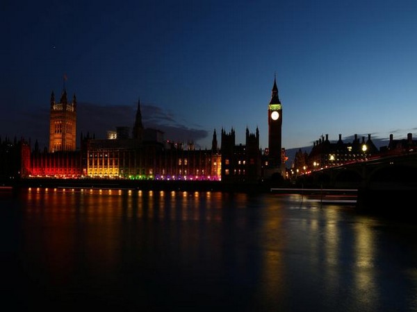 The Palace of Westminster in Pride colours (Photo/Reuters)
