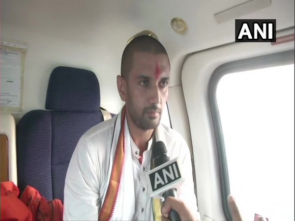 LJP chief Chirag Paswan speaking to ANI in Patna on Monday. (Photo/ANI)