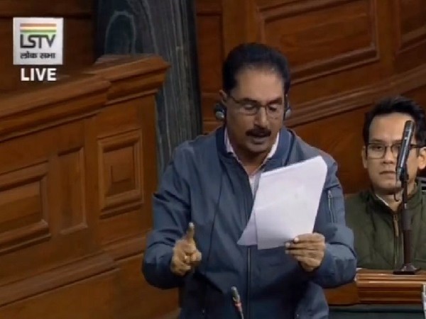 Revolutionary Socialist Party MP, NK Premachandran speaking in Lok Sabha on Monday. (Image courtesy: LSTV) 