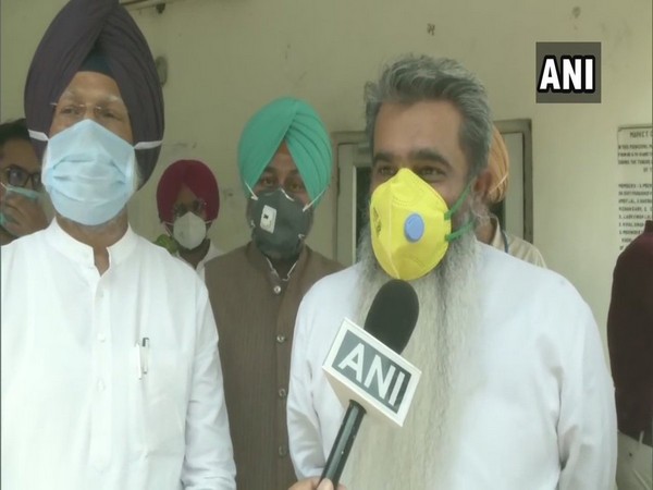 Punjab minister Bharat Bhushan Ashu speaking to ANI in Ludhiana on Thursday.