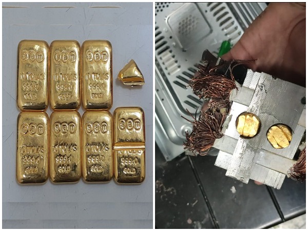 A total of 4083.46 grams of gold worth Rs. 1.66 crore was recovered in a series of interceptions made at Hyderabad airport on Thursday