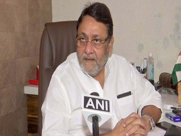 Maharashtra Minister Nawab Malik speaking to ANI on Thursday.  