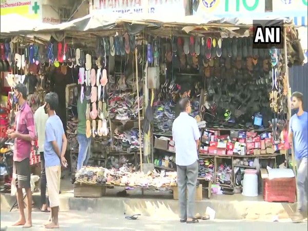 Shops seen open in Matunga area of Mumbai amidst Bharat Bandh. (Photo/ANI)