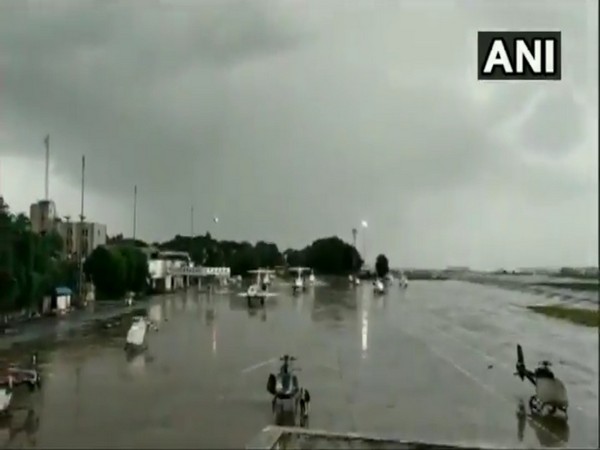 Visuals from HAL airport in Bengaluru where rebel Congress-JDS MLAs are assembled. Photo/ANI