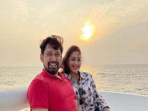 Actor Madhuri Dixit with husband Dr. Sriram Nene (Image Courtesy: Instagram)