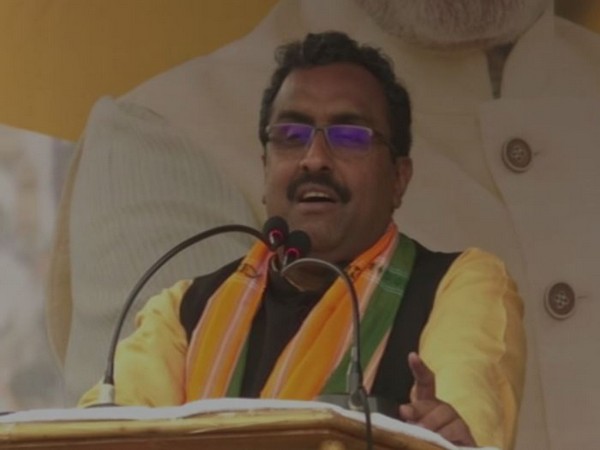 Ram Madhav speaking at BJP rally in Agartala on Friday 