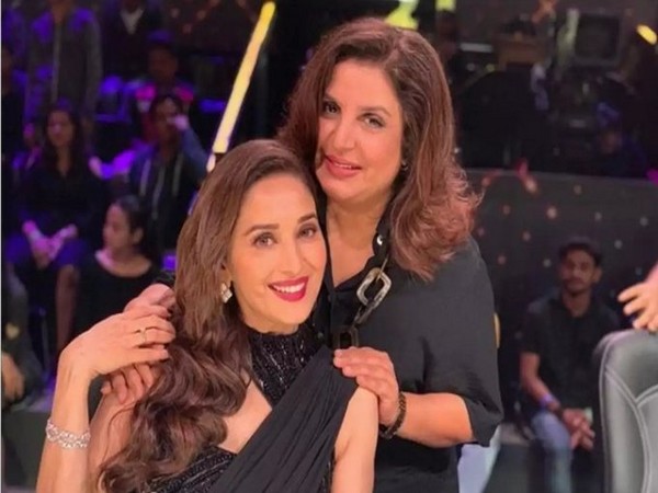 Madhuri Dixit and Farah Khan