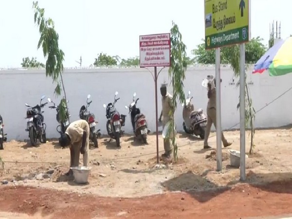 Cleanliness drivers and other arrangements are in full swing in the historic town of Mahabalipuram in Chennai. Photo/ANI