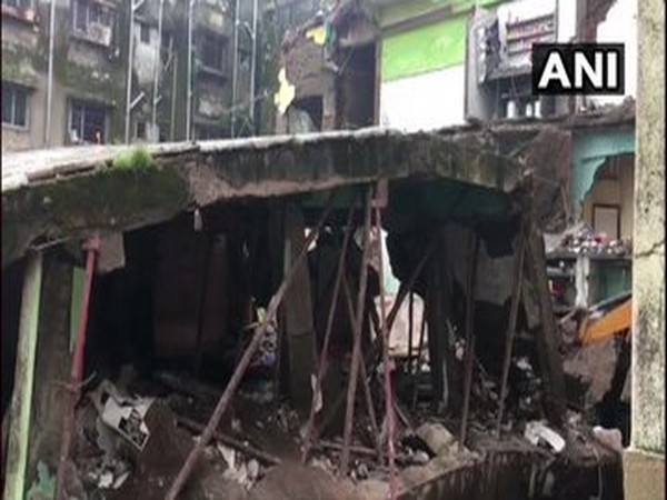 A visual after the building collapsed in Bhiwandi, Maharashtra. Photo/ANI