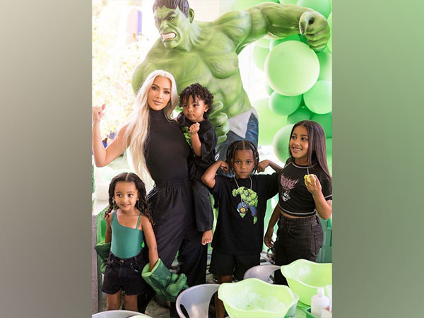 Kim Kardashian with her kids (Source: Instagram)