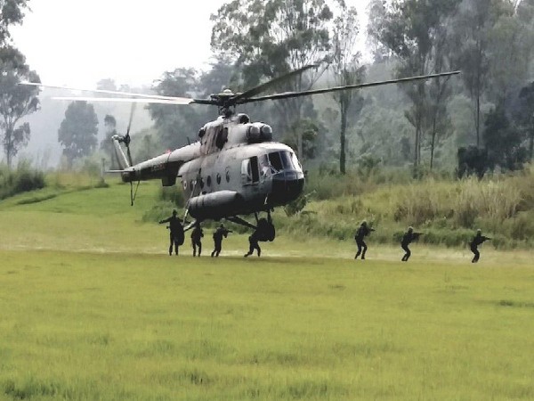Troops from India, Thailand participate in annual joint military exercise 'MAITREE' in Meghalaya on Friday.