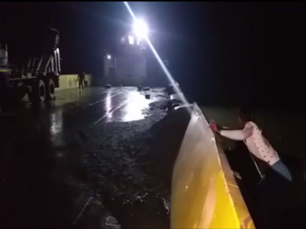 At the spot in West Bengal's Malda on Monday night. (Photo/ANI)