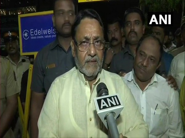Mumbai NCP president Nawab Malik talking to ANI in Mumbai on Saturday 