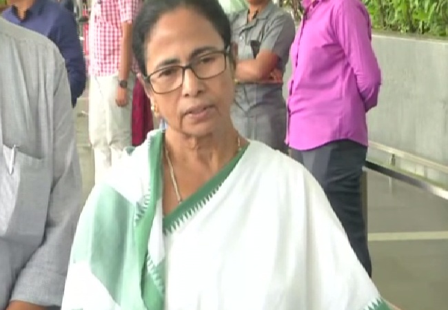 West Bengal Chief Minister Mamata Banerjee speaking to media in Kolkata on Tuesday.