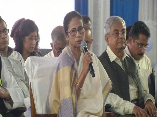 Chief Minister Mamata Banerjee speaking at a meeting in Siliguri, West Bengal on Tuesday. Photo/ANI