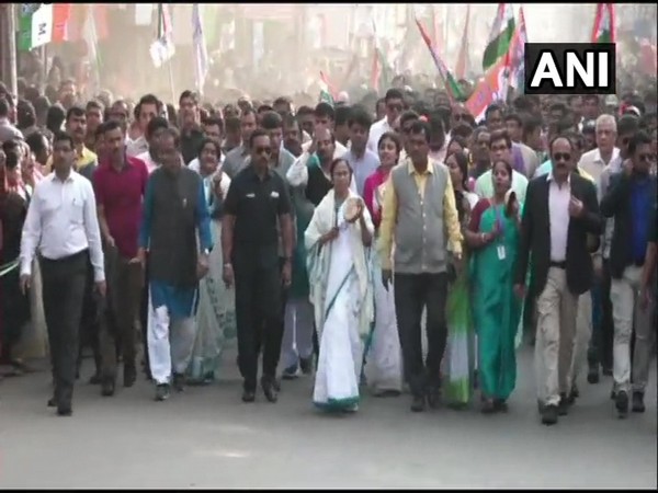 Visual from the march in Durgapur.