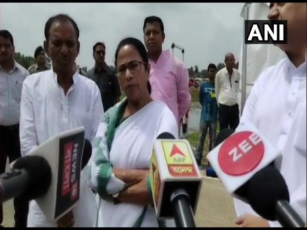 West Bengal Cheif Minister Mamata Banerjee speaking to media persons in West Bengal on Thursday. (Photo/ANI)