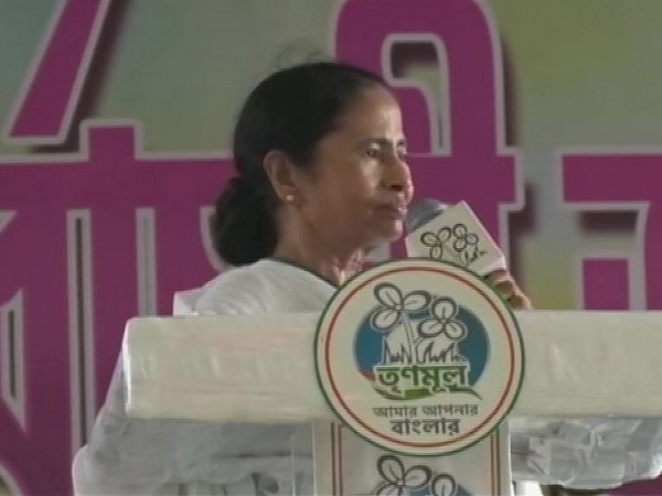 West Bengal Chief Minister Mamata Banerjee at a rally in North 24 Parganas on Friday. (Photo/ANI)