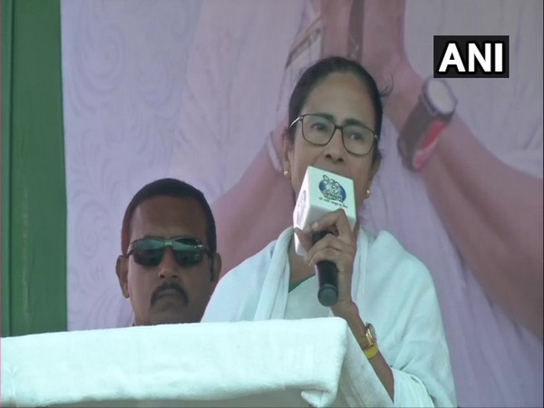 West Bengal Chief Minister Mamata Banerjee addressing a public rally in Mathurapur on Thursday.