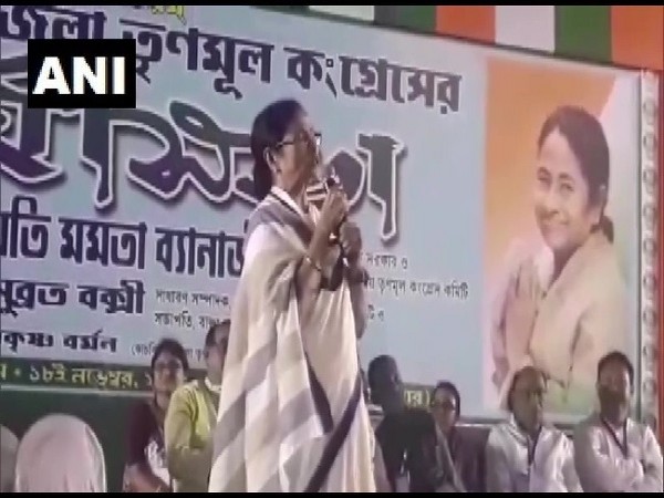 West Bengal Chief Minister Mamata Banerjee speaking at an event in Cooch Behar on Monday. 